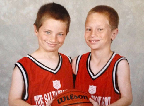 John and Jimmy Flynn basketball youths photo